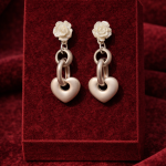 Sedef Gül Kalp Küpe