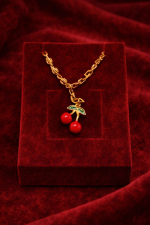 Sweet Cherry Charm Bel Zinciri