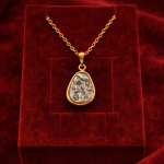 Vintage Portre Madalyon Kolye